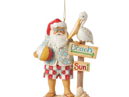 Santa with Sign Ornament Discount