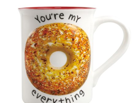 Sculpted Bagel Everything Mug Online Hot Sale