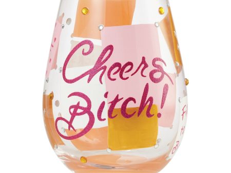 Stemless Cheers Bitch For Discount