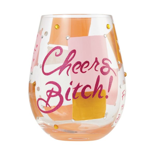 Stemless Cheers Bitch For Discount