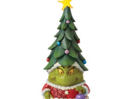 Grinch Gnome with Tree Hat For Sale