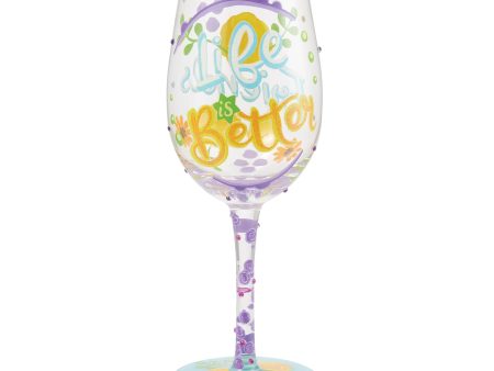 Life with Friends Wine Glass Hot on Sale