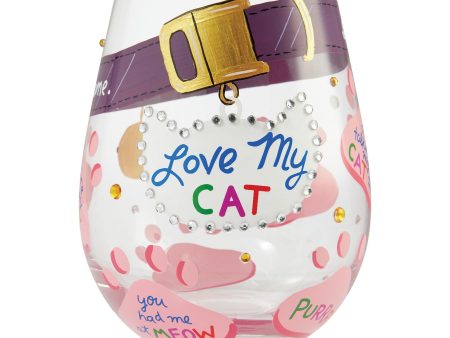 Stemless Love My Cat Discount