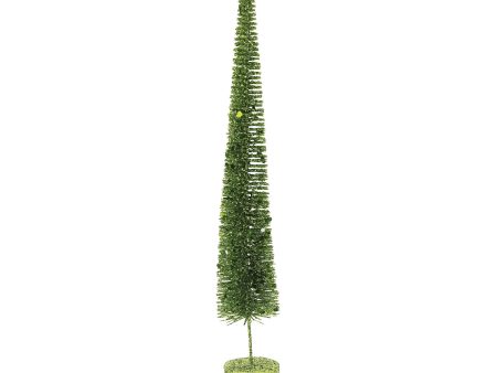 Med. Green Glitter Spike Tree Supply