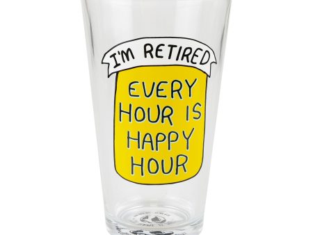 Happy Hour Retired Pint Glass Discount