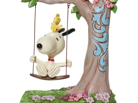 Snoopy & Woodstock on Swing For Sale