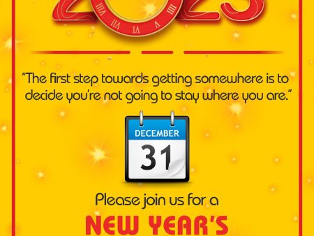 PSI  New Year Theme Customized Invite Online Sale