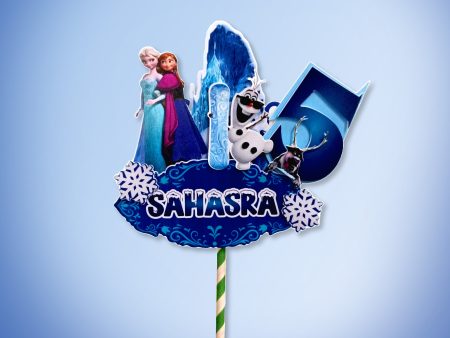 Frozen Theme Hand Crafted Cake Topper on Sale