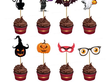 Halloween Theme Cup Cake Topper For Discount