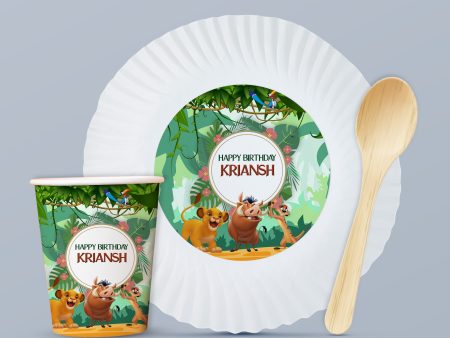 Lion King Theme Party Cups and Plates Combo Fashion