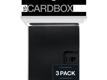 Ultra Pro - PRO 15+ Card Boxes 3-pack: Black Fashion