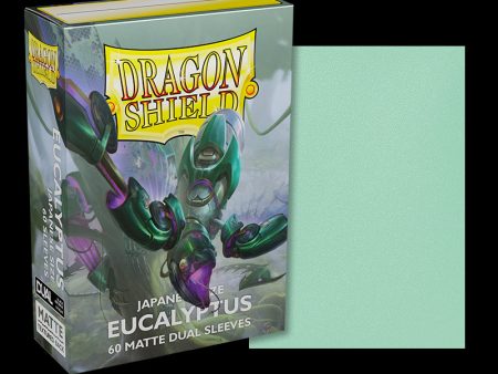 Dragon Shield - Japanese Size Matte Dual Sleeves: Eucalyptus Green (60ct) Supply