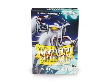 Dragon Shield - Japanese Size Matte Sleeves: White (60ct) on Sale