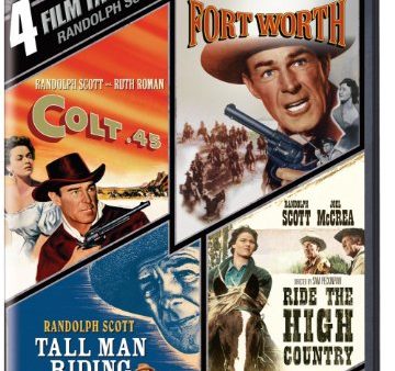 4 FILM FAVORITES RANDOLPH SCOT (COLT .45   FORT WORTH   TALL MAN RIDING   RIDE THE HIGH COUNTRY) Sale